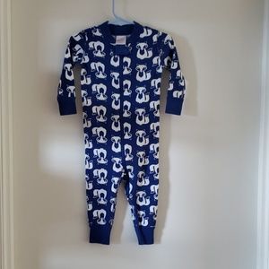 Hanna Andersson 75cm / 12-18 months blue white fox